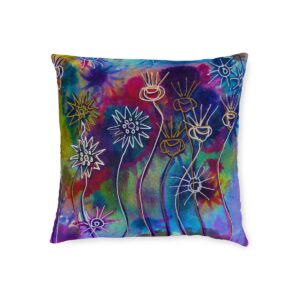 Come Join Us  - Square Cushion - Pink Back