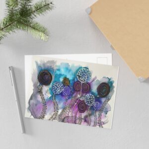 Evening Flower Party Fine Art Postcards