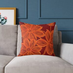 Orange Burst Cushion