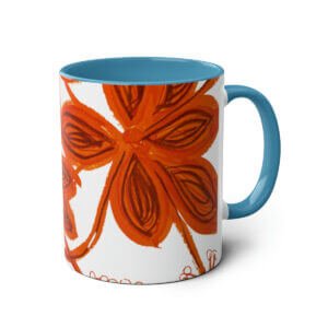 Orange Burst Two Tone Mugs