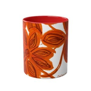 Orange Burst Two Tone Mugs